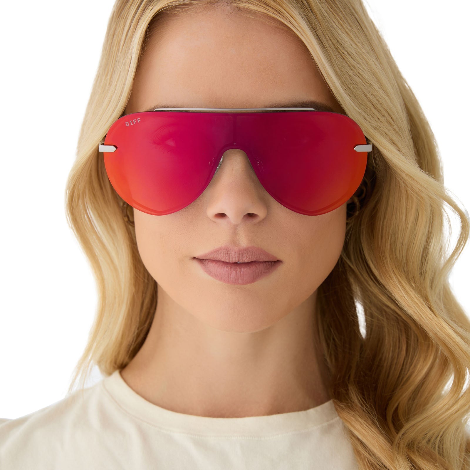 Womens | Imani Sunglasses | Gunmetal | Red Hot Summer Lenses