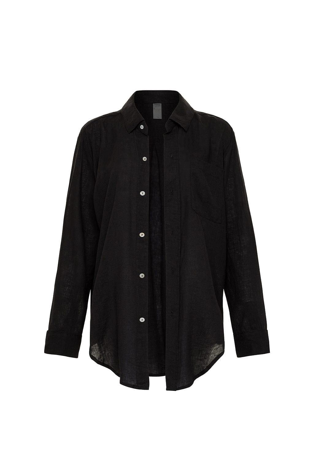 Boyfriend Button Down Shirt | Black
