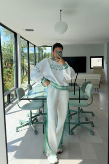 Tearaway Fleece Pants | White & Sage