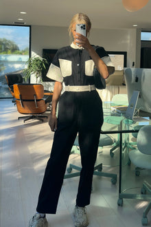 Arlo Jumpsuit | Black & White