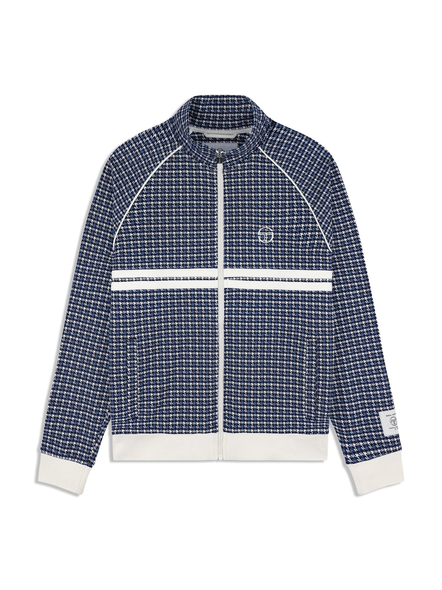 Men | Dallas Houndstooth Track Jacket | Maritime Blue