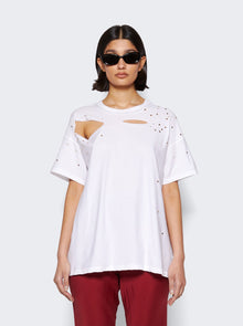 Women | Interior | The Diamante Mandy T-shirt | White