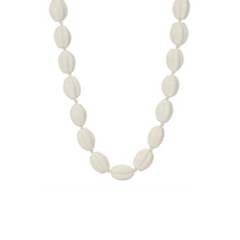 Isla Necklace | Silver Plated | Cream