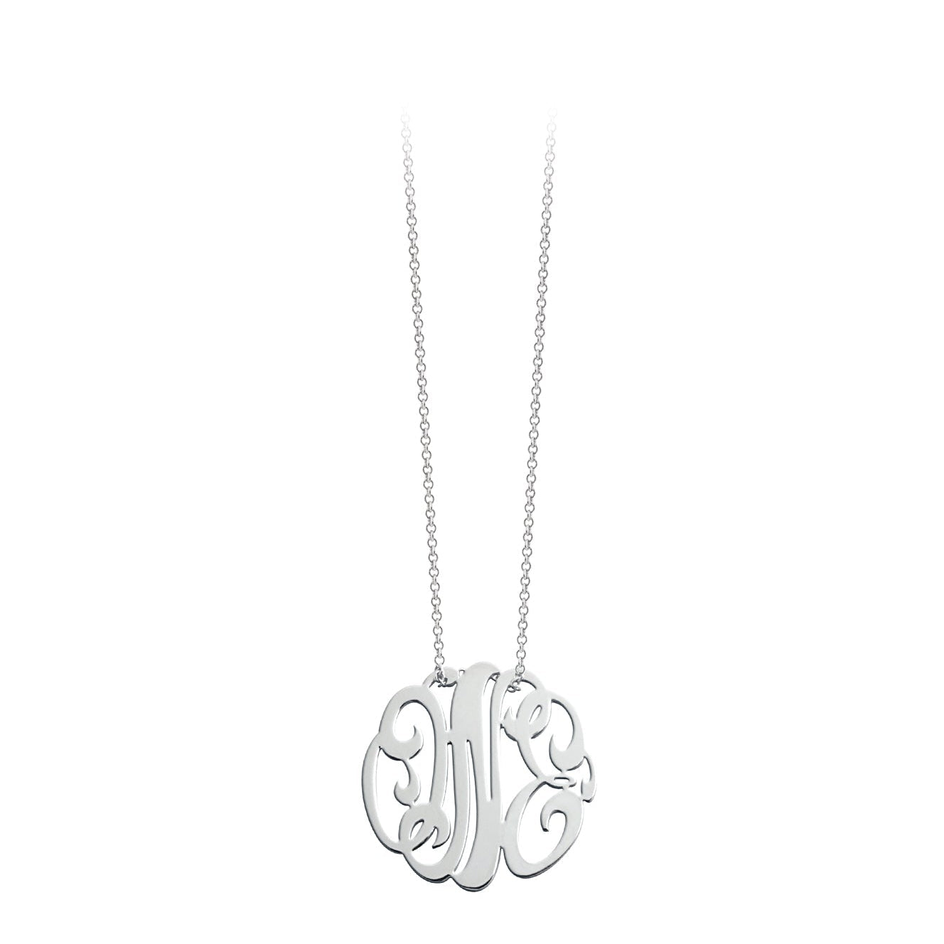 Baby Lace Monogram "One" | 18K White Gold