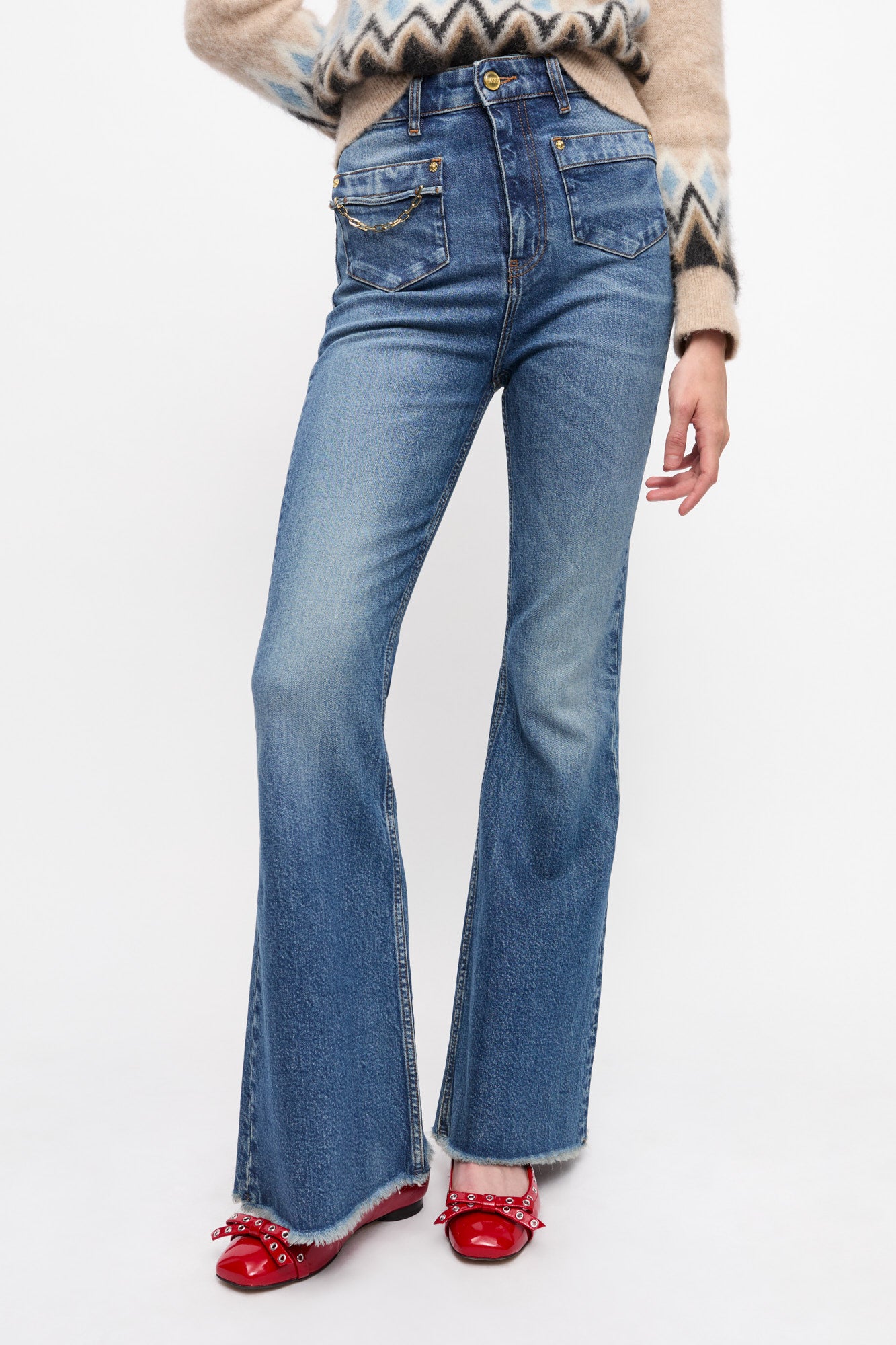 Stretch Future Denim Goddi HW | Mid Blue Vintage