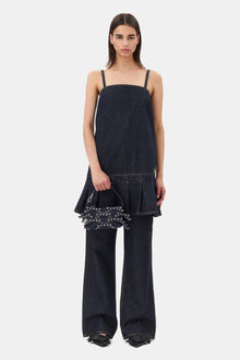 Denim Strap Mini Dress | Rinse