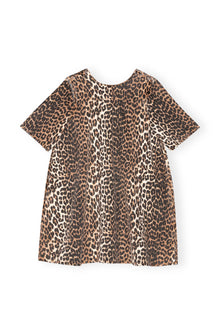 Open Back Mini Dress | Leopard