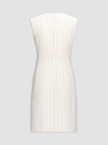 Jamily Vest Dress | Ivory/Black