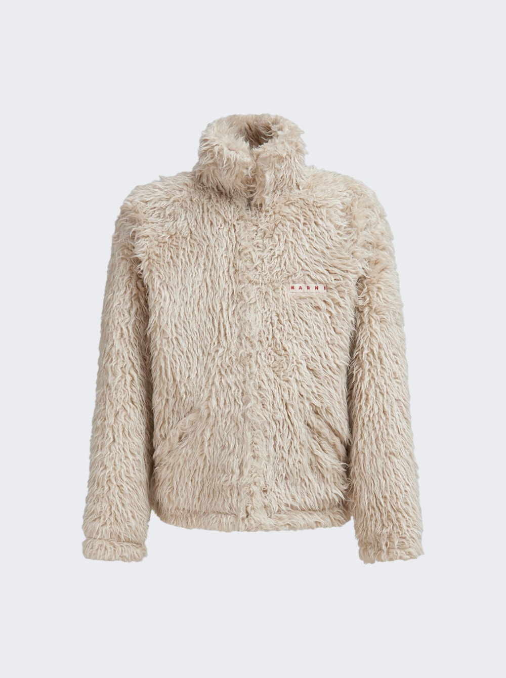Men | Marni | Shaggy Jacket With Detachable Hood Glass