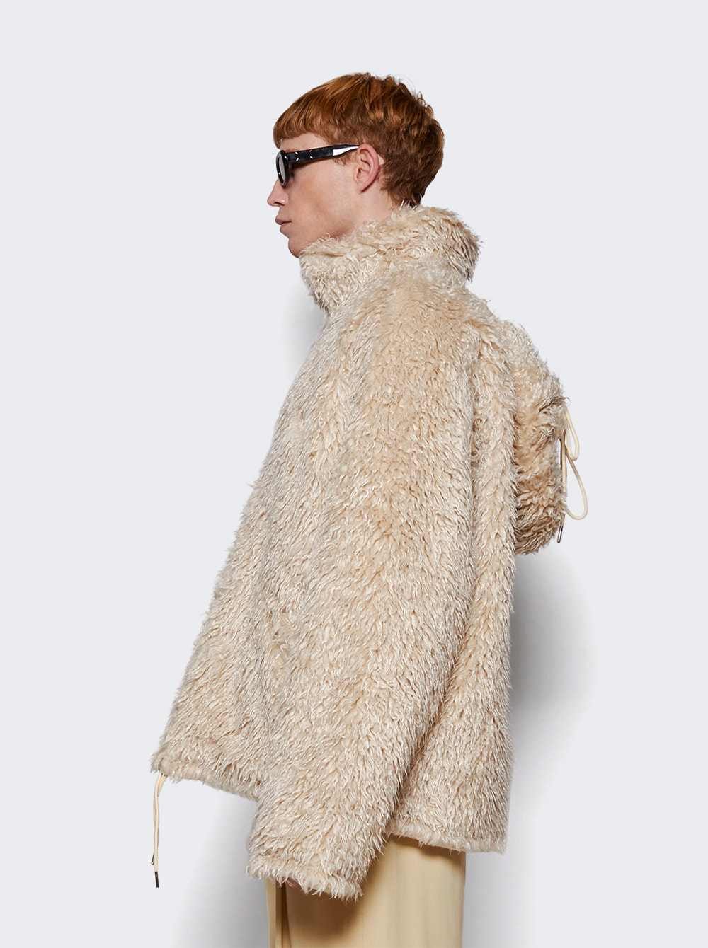 Men | Marni | Shaggy Jacket With Detachable Hood Glass