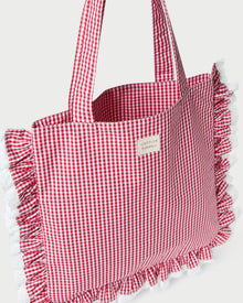 Color: White/Red Gingham