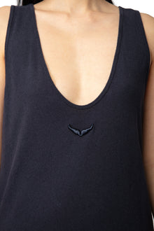 Deva Lin Lave Wings Dress | Navy Blue
