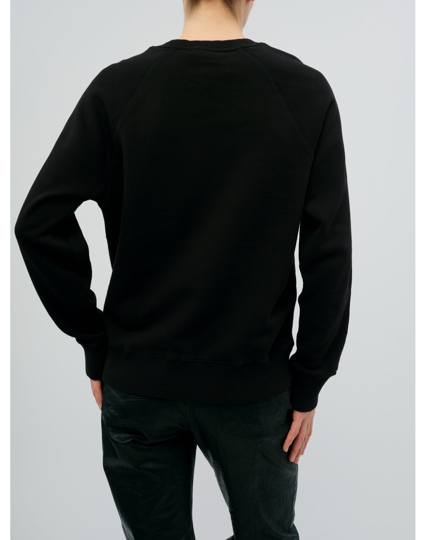 Upper Mo Rain Strass Heart Sweatshirt | Black