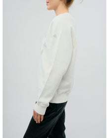 Upper Mo Rain Strass Heart Sweatshirt | Beige