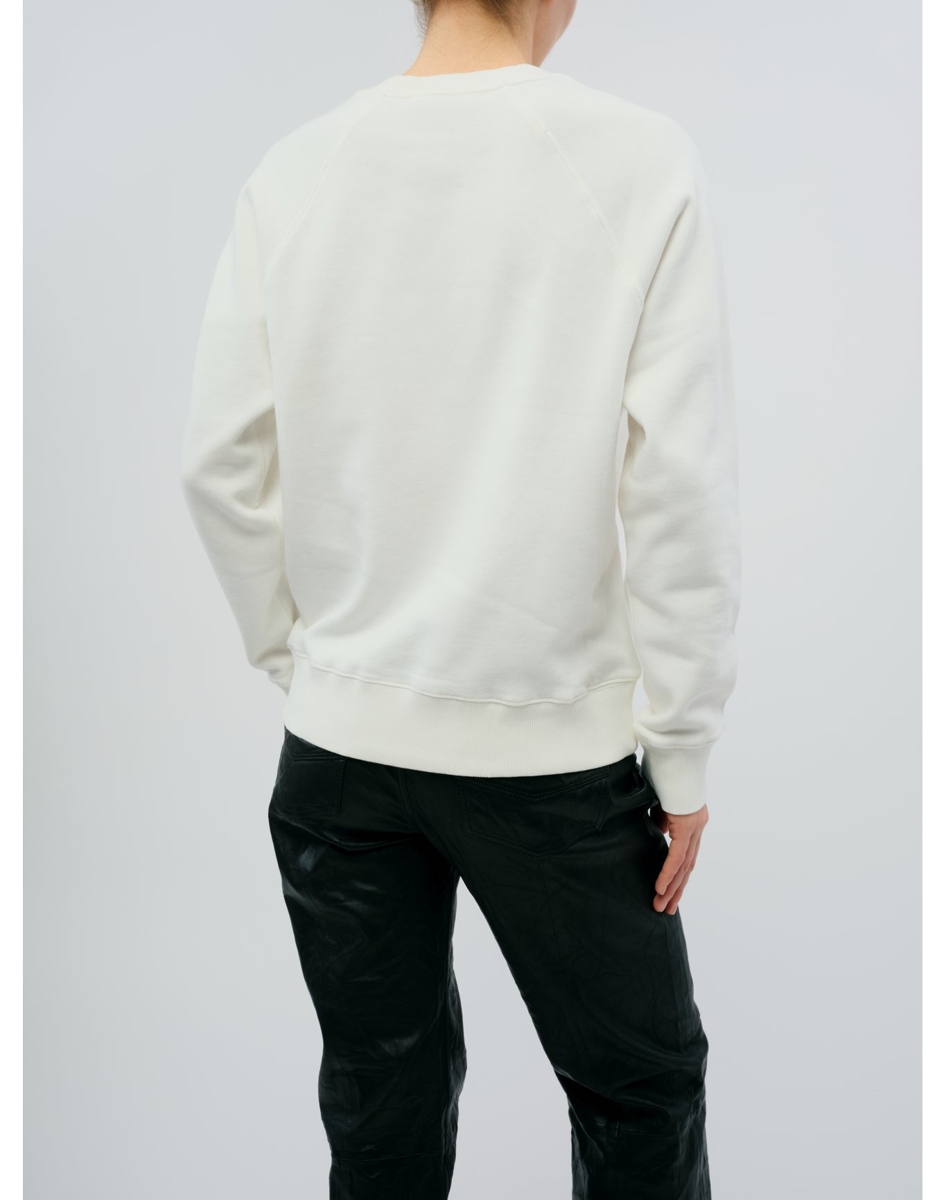 Upper Mo Rain Strass Heart Sweatshirt | Beige