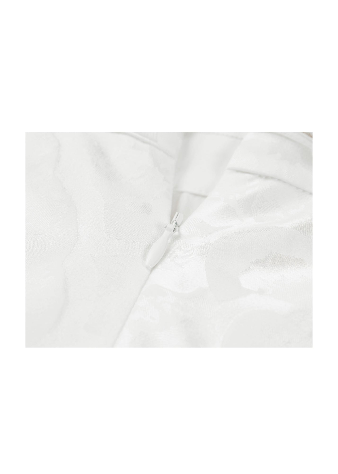 Jacquard Midi Skirt | White
