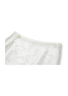 Jacquard Midi Skirt | White