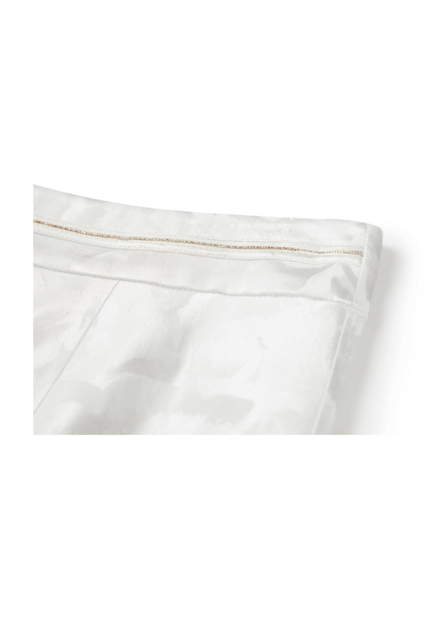Jacquard Midi Skirt | White