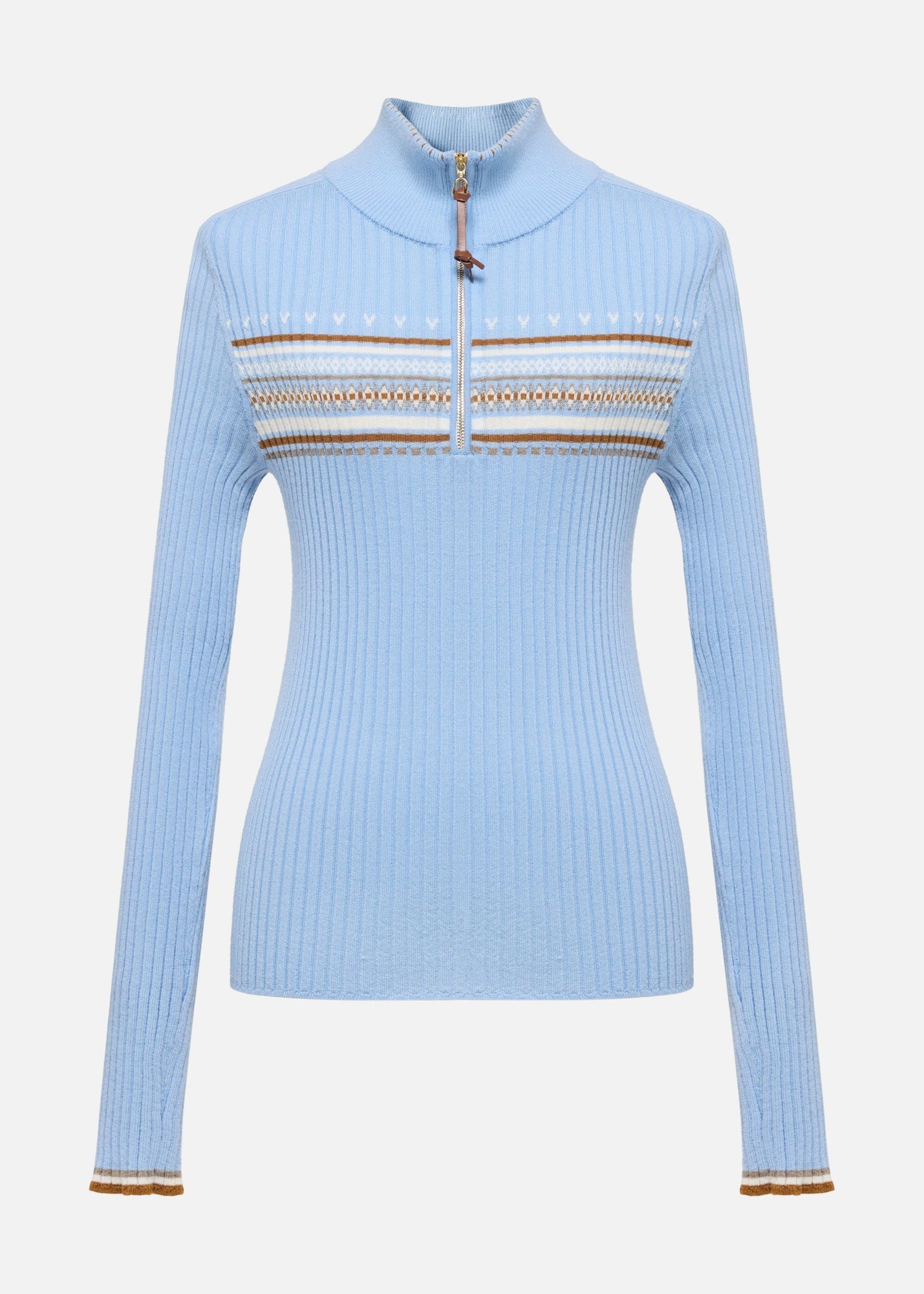 Jacquard Wool Sweater | Blue