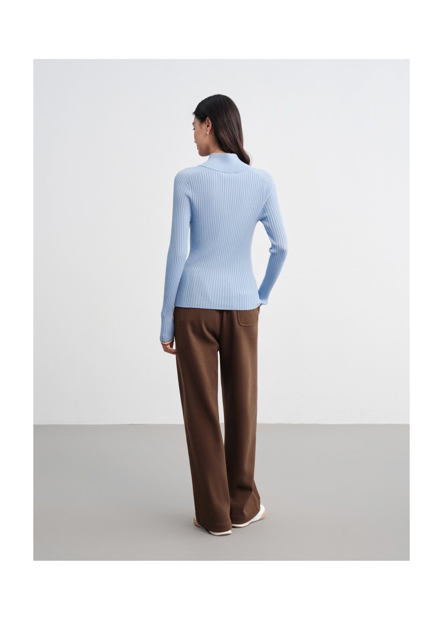 Jacquard Wool Sweater | Blue