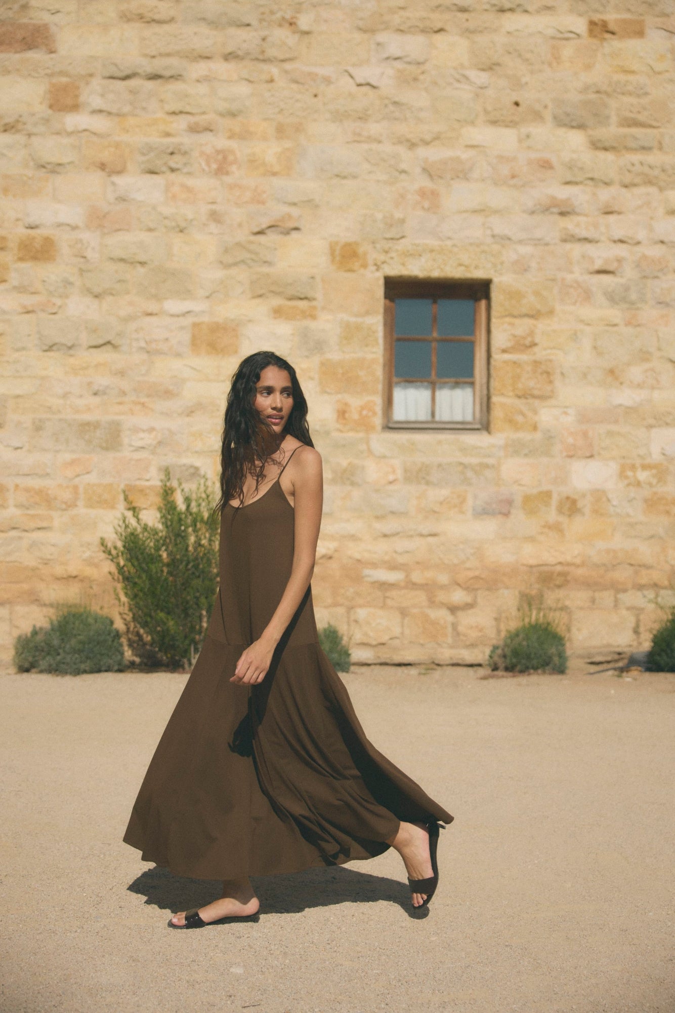 Aya | Jimena A-Line Jersey Tank Dress in Size Small