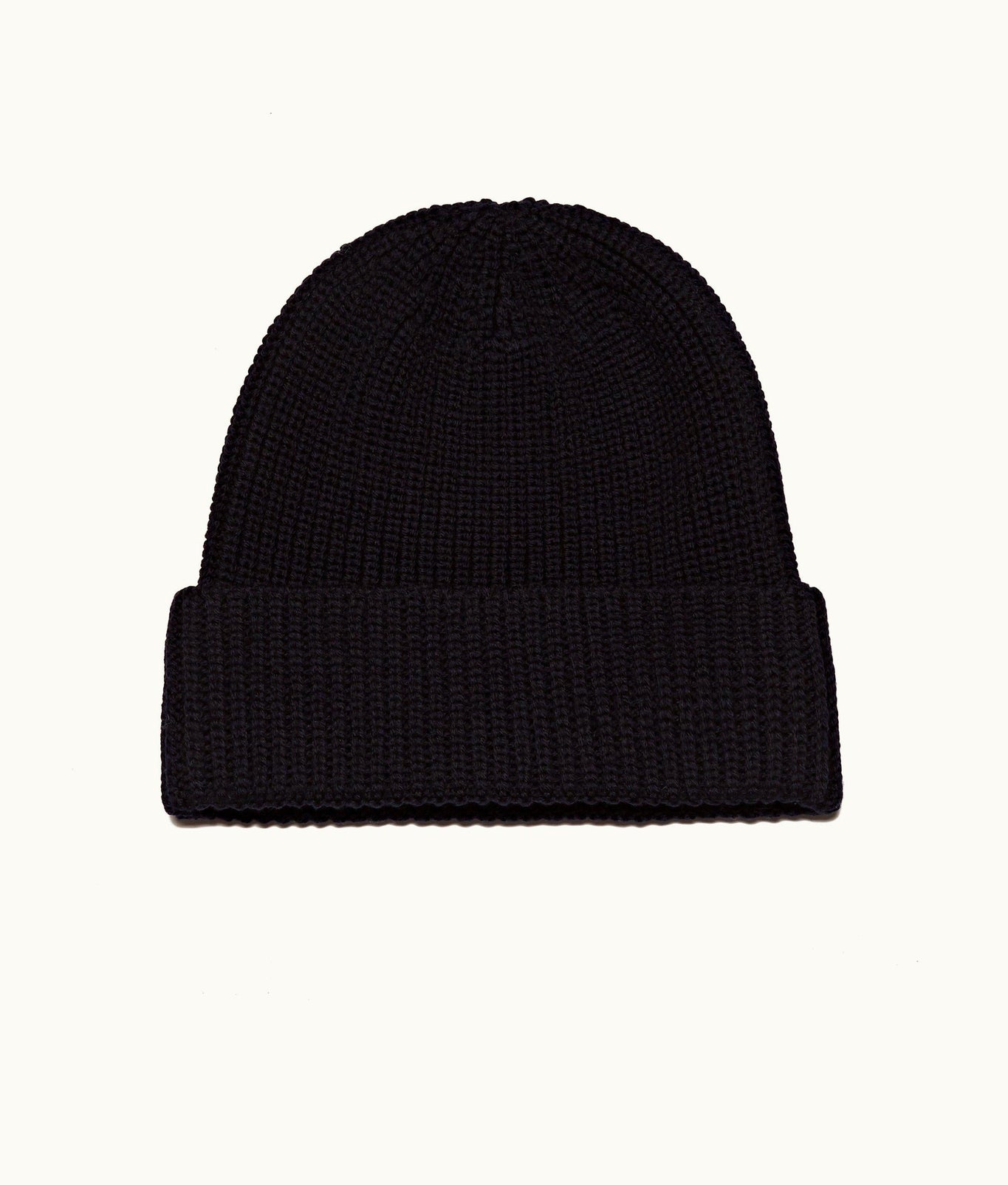 Jorda Merino Merino Wool Rib Beanie Hat | Night Iris