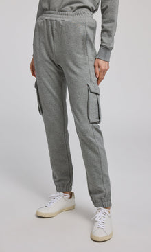 Chandra Fleece Sweatpants | Heather Grey