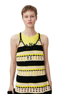 Crochet Slip Dress | Golden Kiwi