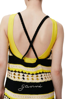 Crochet Slip Dress | Golden Kiwi