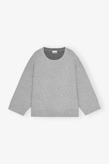 Sparkle Doubleface O-Neck | Silver