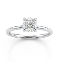 Womens | Solitaire Engagement Ring | 14K White Gold | 1.50 CTW Round Cut Lab Grown Diamond | H-VS