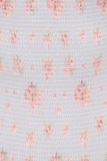 Korinth Floral Smocked One-Piece Swimsuit | Skylight Blue