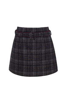 Kaya Skirt | Tweed Charcoal