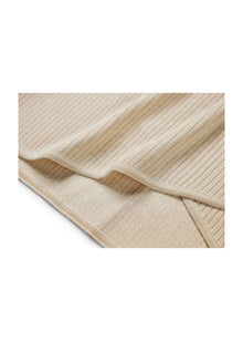 Knit Short Sleeve Top | Beige