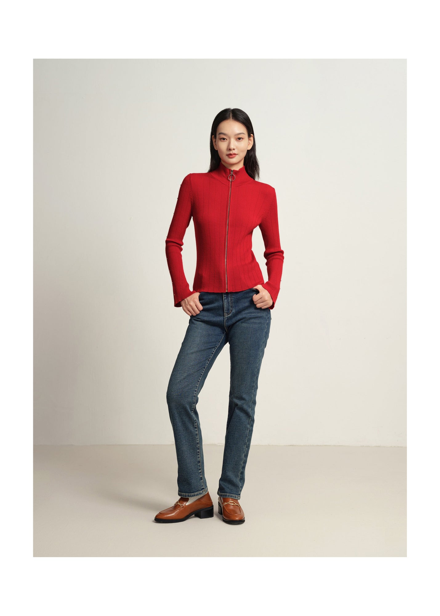 Knit Sweater | Red