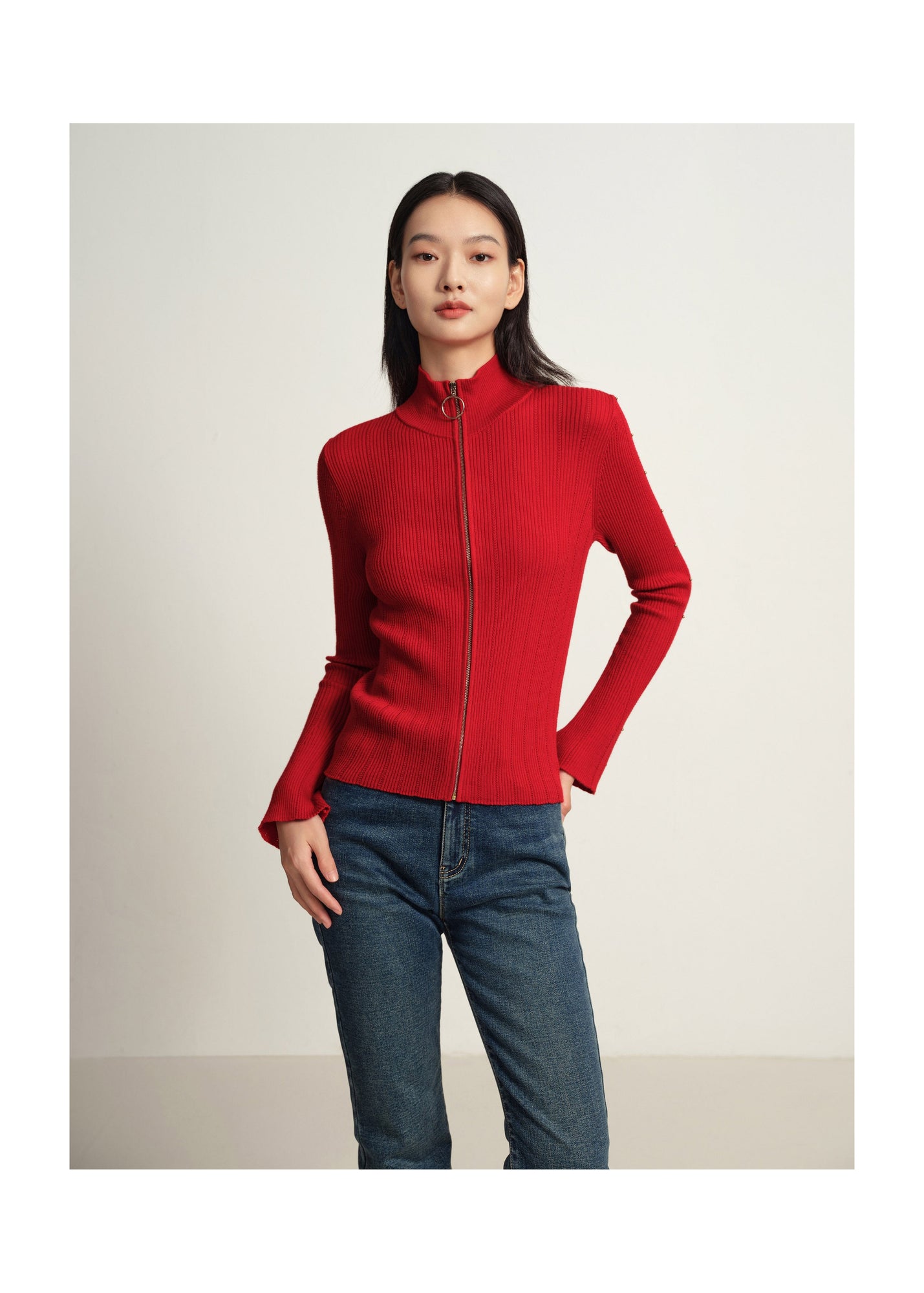 Knit Sweater | Red
