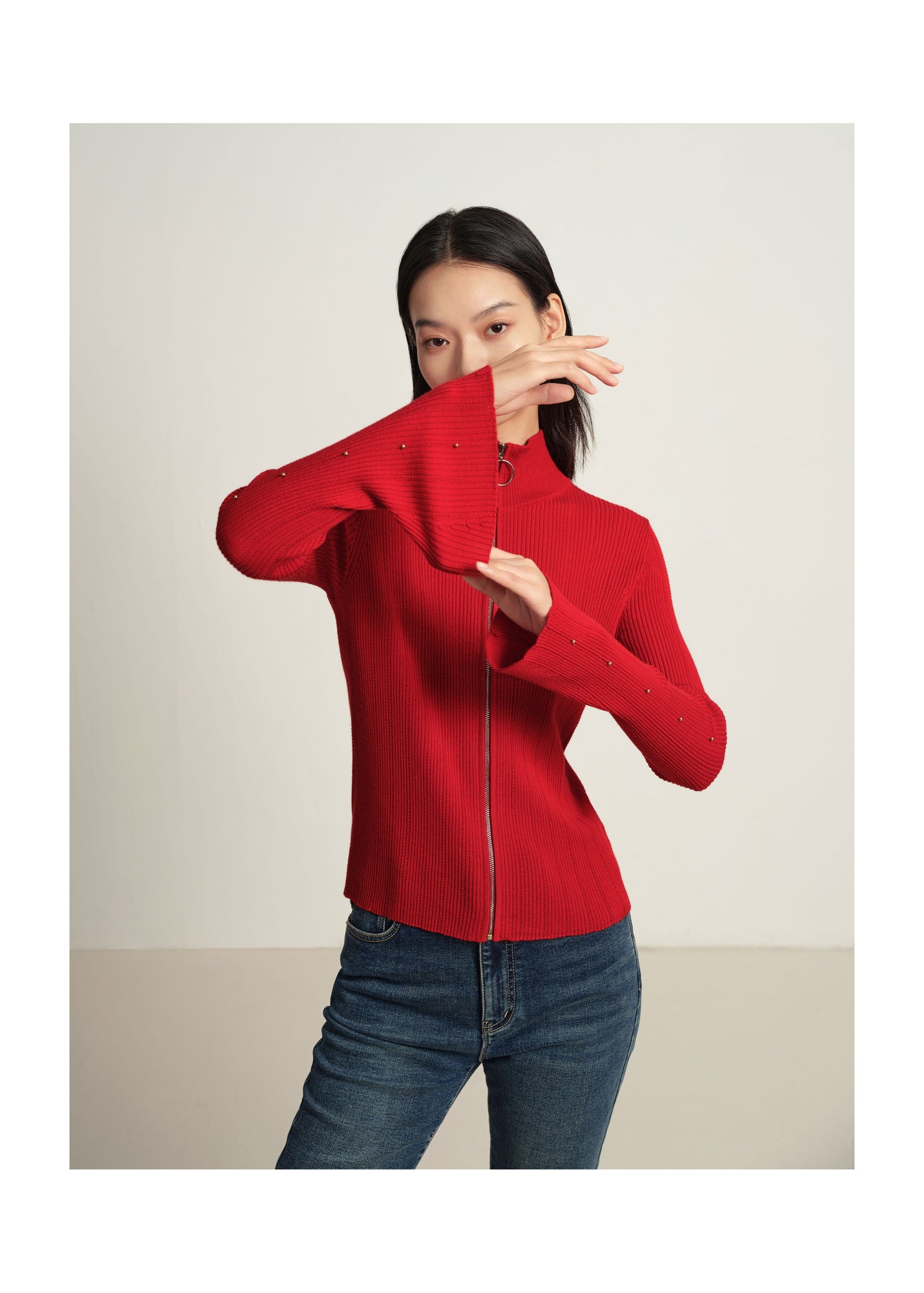Knit Sweater | Red