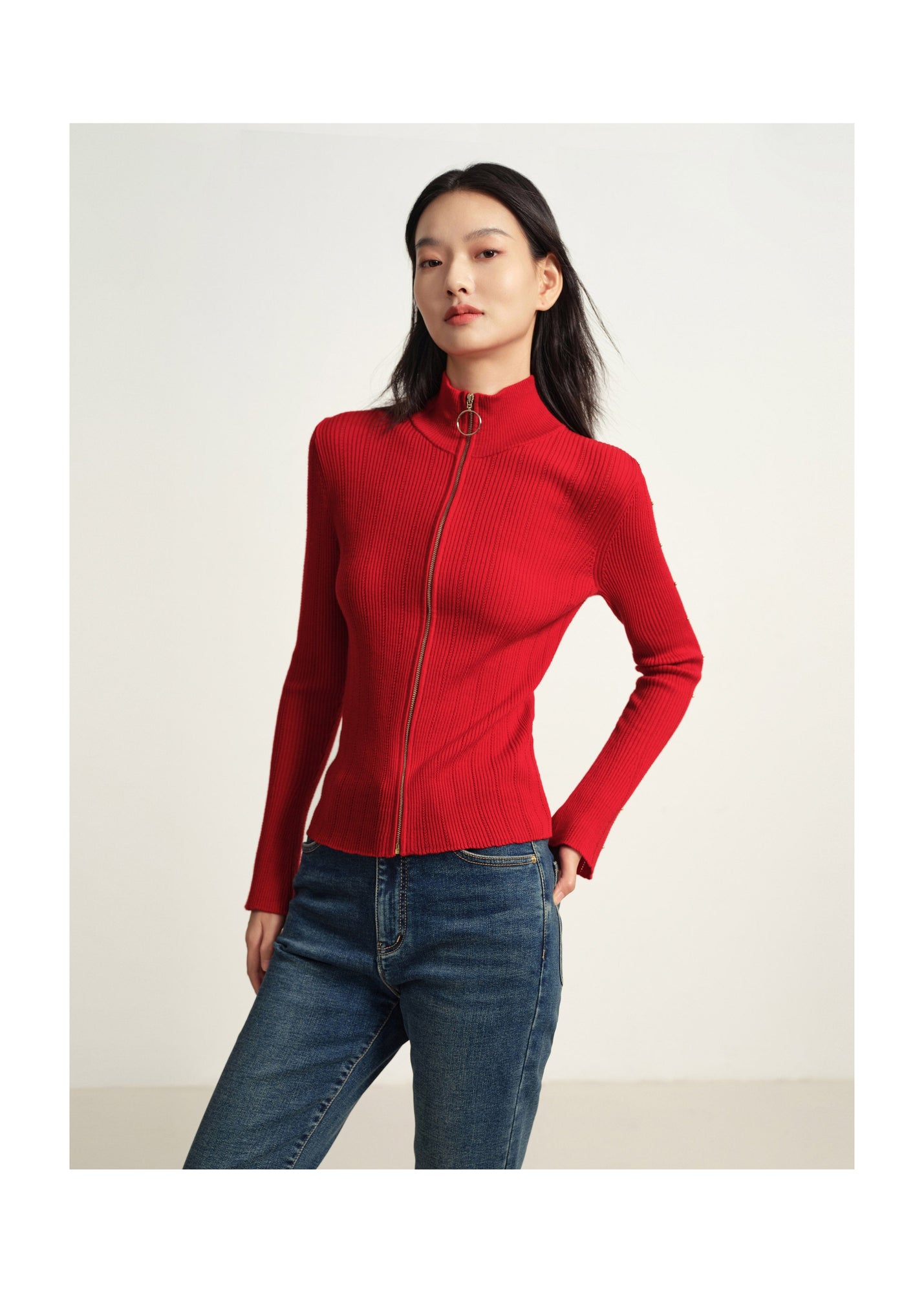 Knit Sweater | Red