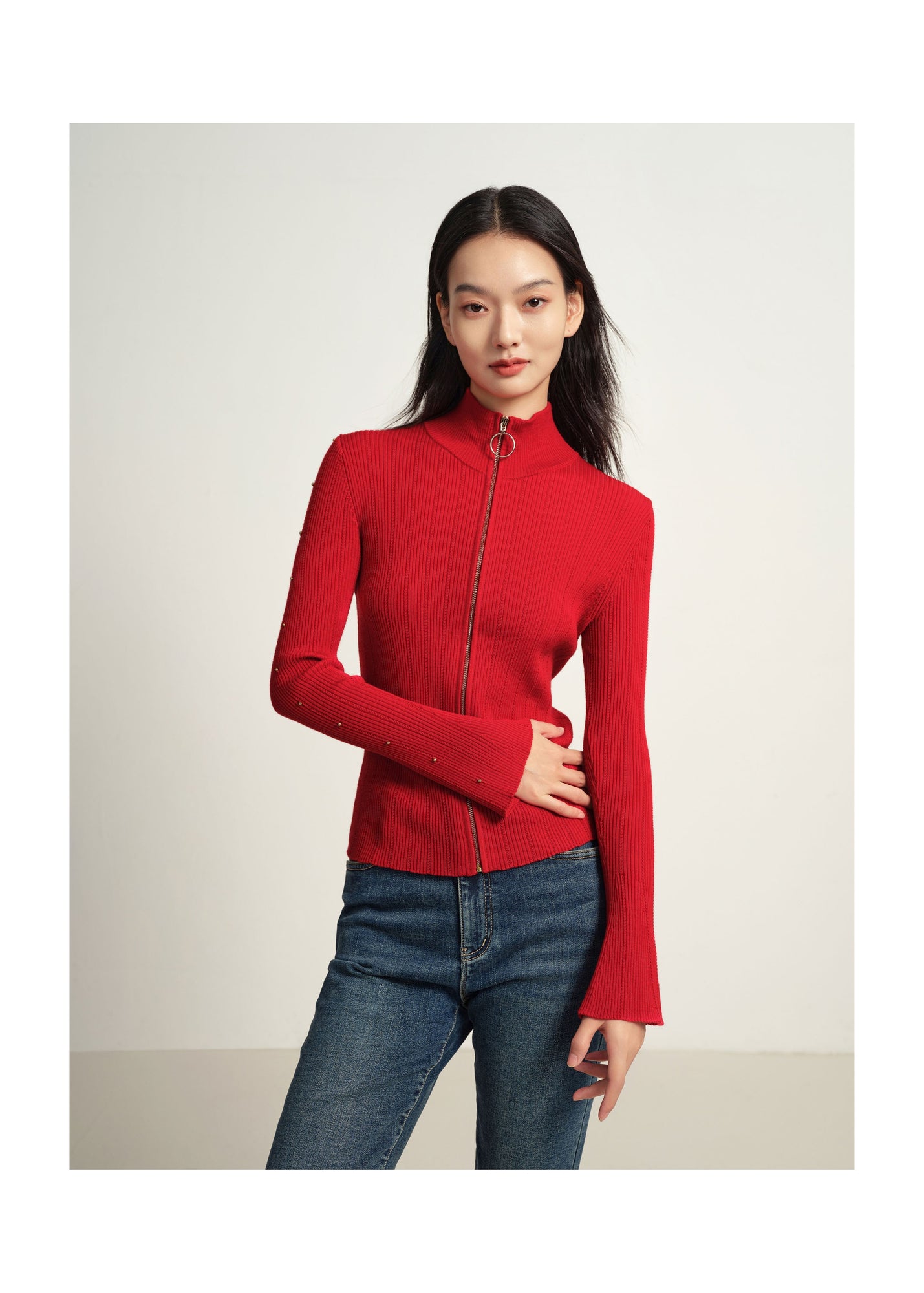 Knit Sweater | Red
