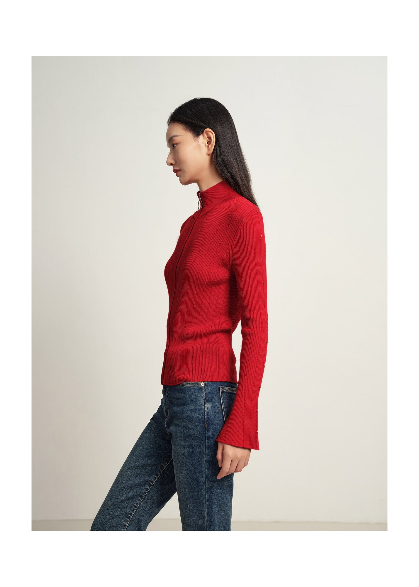 Knit Sweater | Red