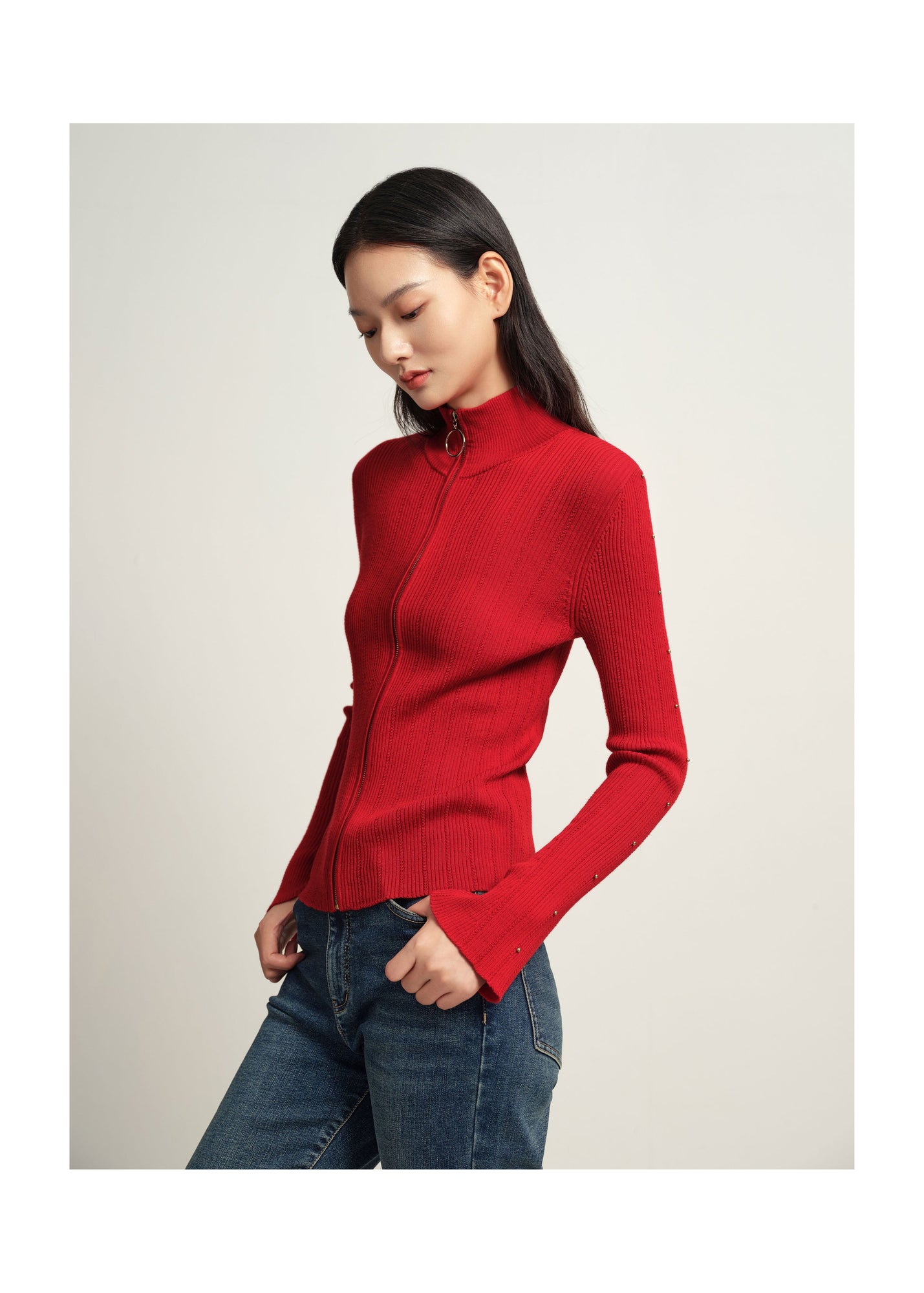 Knit Sweater | Red