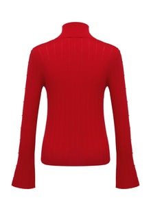 Knit Sweater | Red