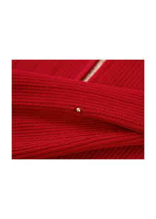 Knit Sweater | Red