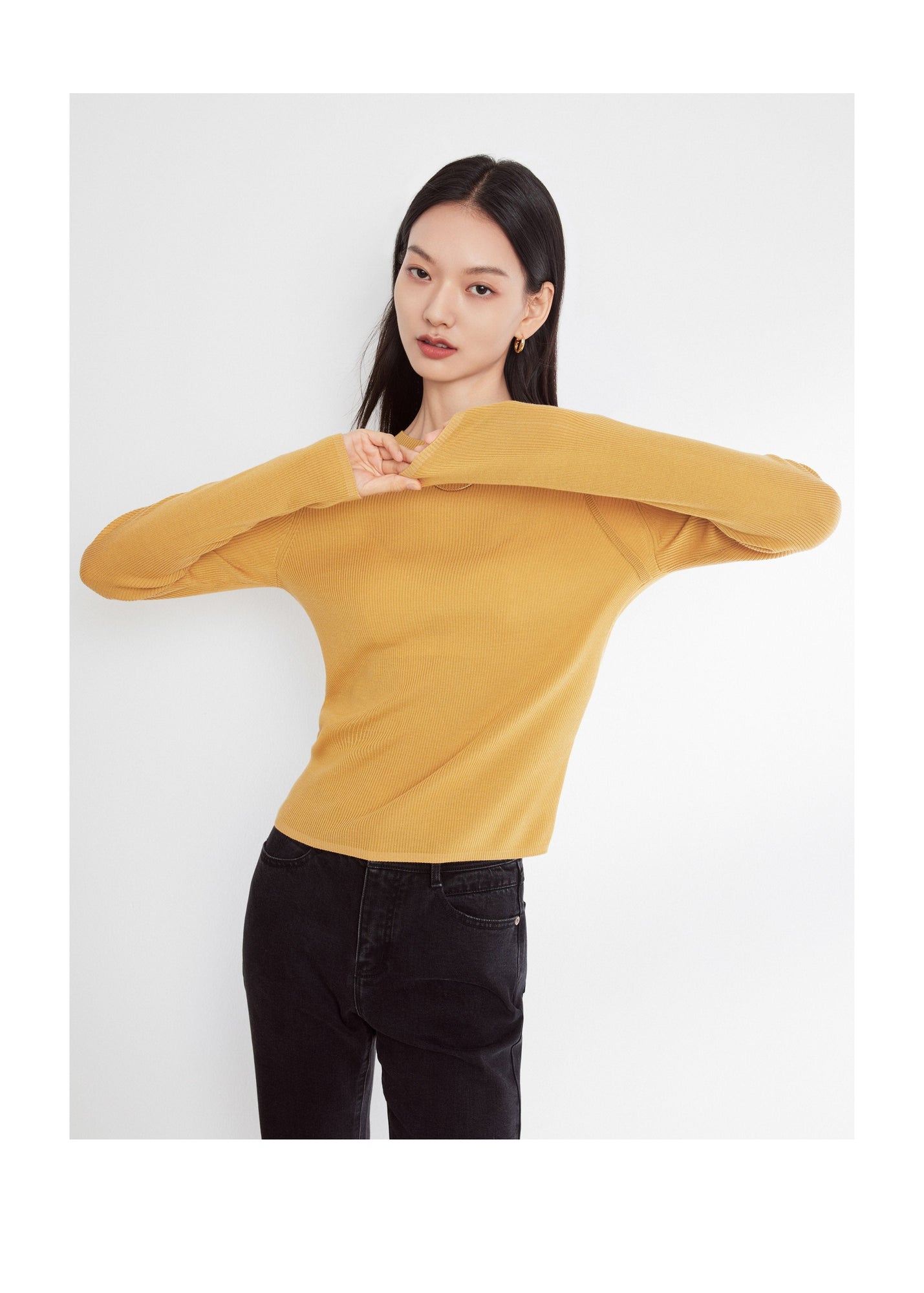 Knitted Top | Yellow