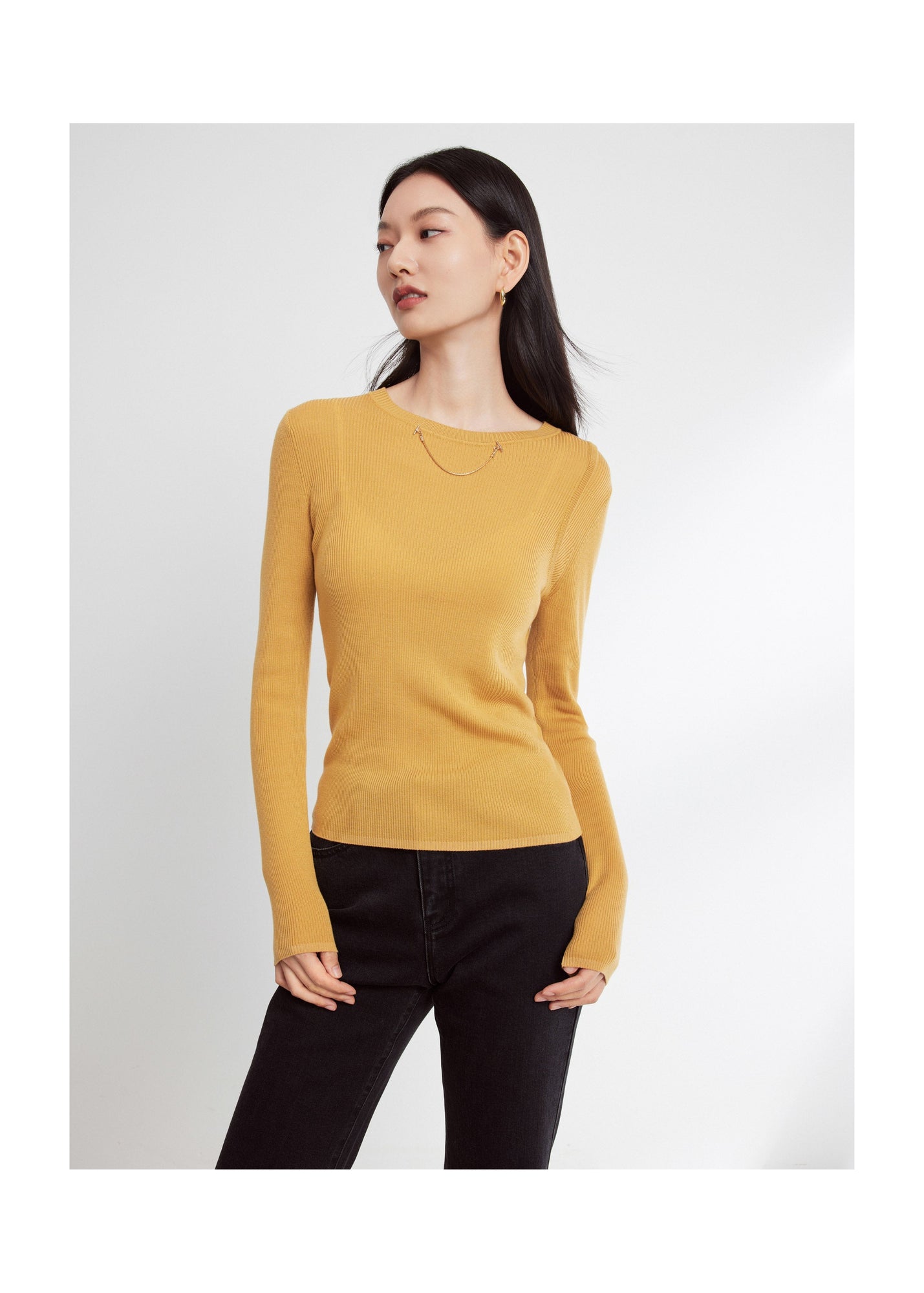 Knitted Top | Yellow