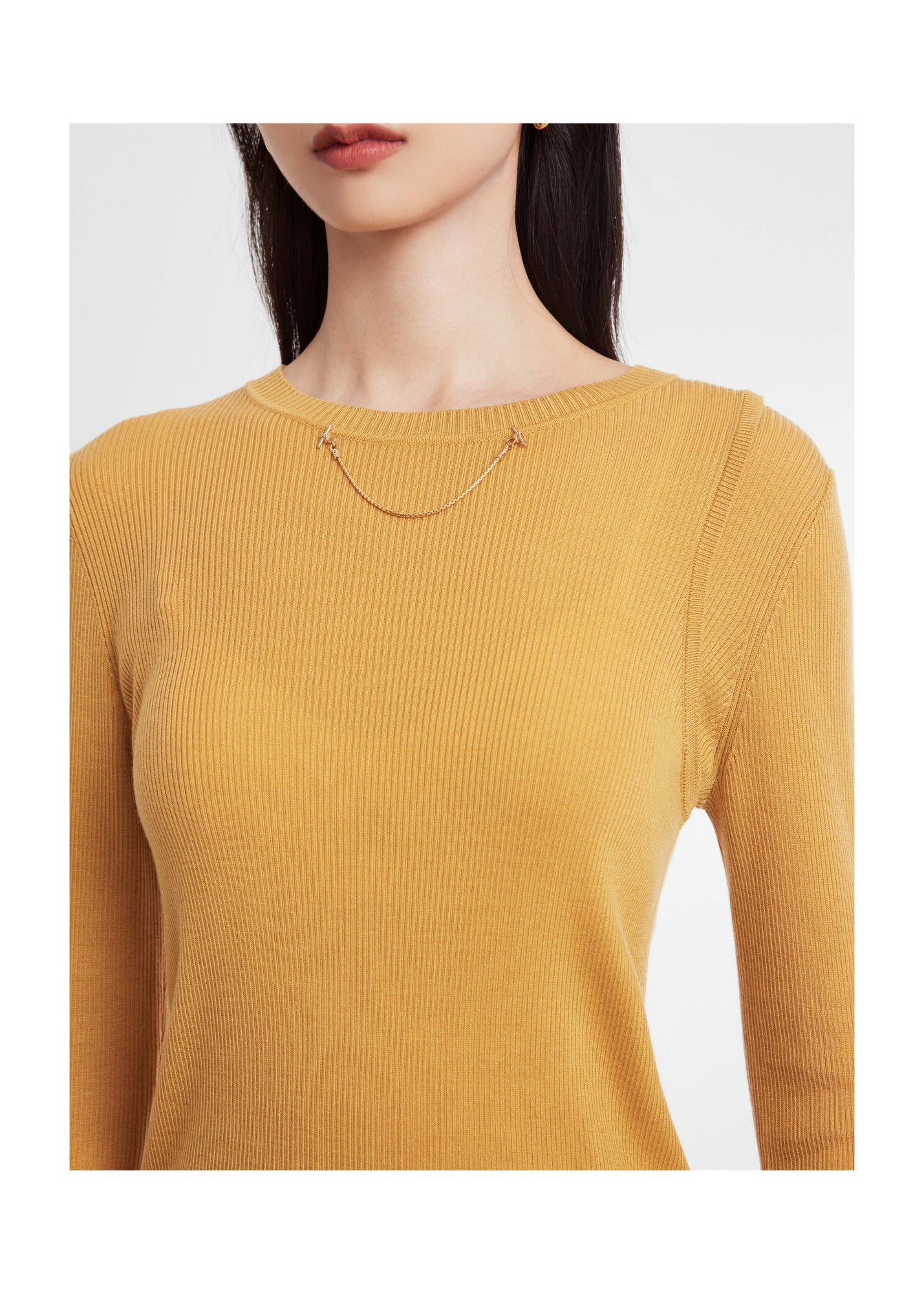 Knitted Top | Yellow