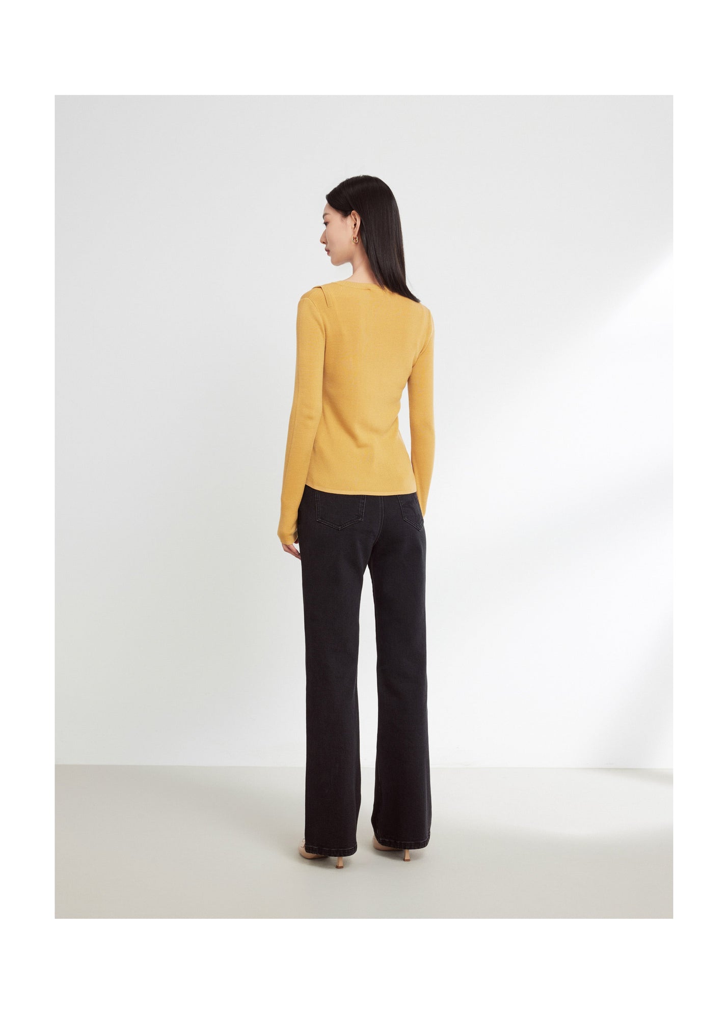 Knitted Top | Yellow