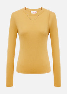 Knitted Top | Yellow
