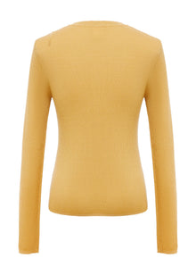 Knitted Top | Yellow