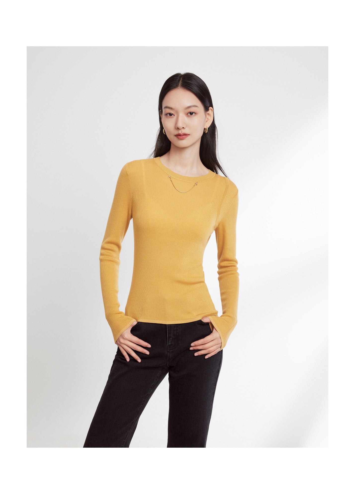 Knitted Top | Yellow